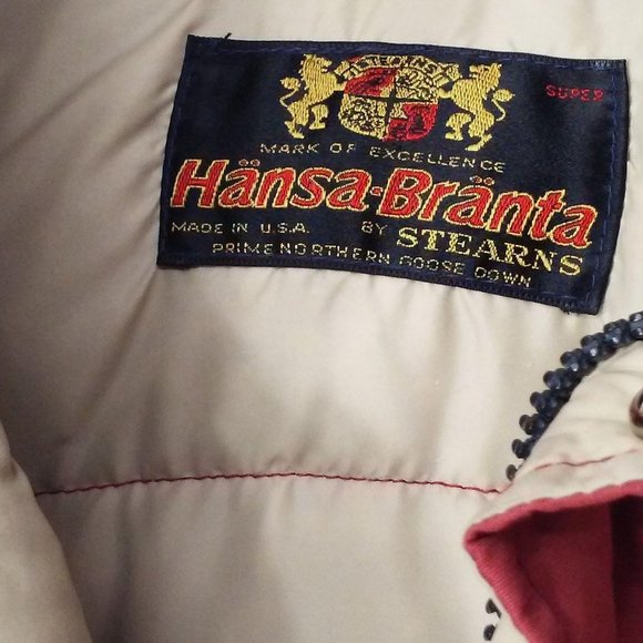 Vintage 70's Stearns Hansa-Branta Goose Down Puffer Parka Coat Mens-XL Rusty-Red - Picture 8 of 13
